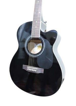 1561376664889-Vega VG40BK 40 Inch Linden Wood Acoustic Guitar. 5.jpg